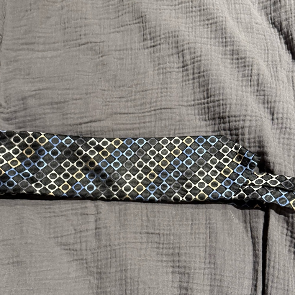 MICHAEL by Michael Kors Geometric Patterned Black Tie